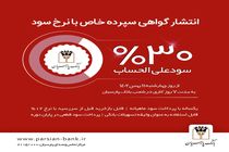 انتشار گواهی سپرده خاص با نرخ سود علی‌الحساب 30 درصد در بانک پارسیان

