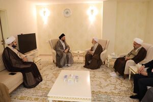 سید عمار حکیم و آیت الله جوادی آملی با هم دیدار کردند