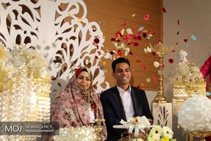 جشن ازدواج و پیوند آسمانی ۱۵۰ زوج در حرم مطهر شهید اردهال