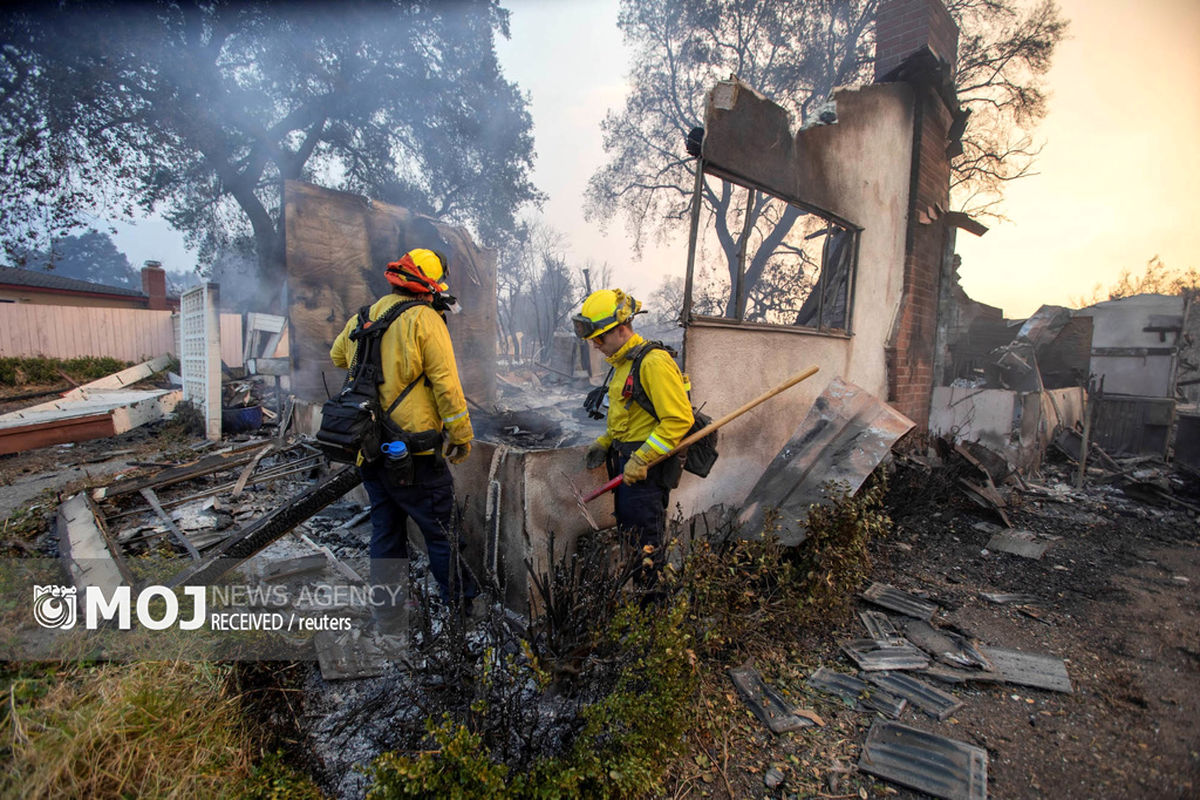 تصاویر ترسناک آتش سوزی لس آنجلس