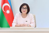 حضور رئیس مجلس جمهوری آذربایجان در مراسم تشییع رهبر شهید