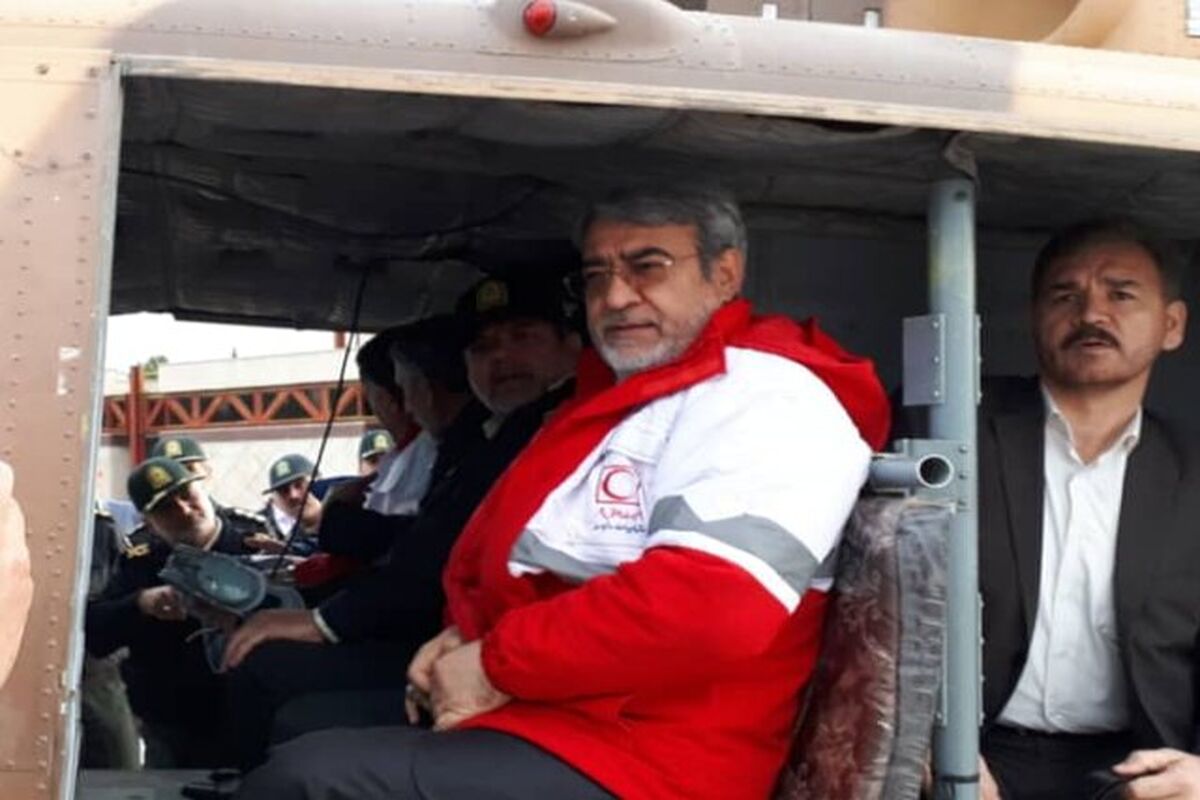 بازدید وزیر کشور از مناطق سیل زده
