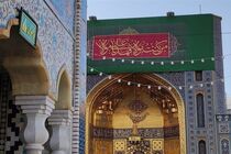 گل آرایی حرم مطهر رضوی به مناسبت عید غدیرخم