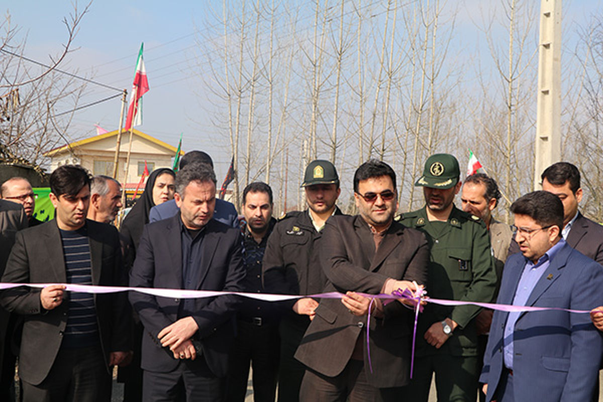 افتتاح پروژه ها ی راه روستایی شفت