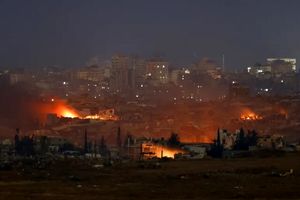 لحظه حمله به کلینیک آنروا در غزه + فیلم