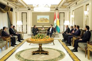 بارزانی و مظلوم عبدی درباره وضعیت سوریه رایزنی کردند