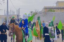 برگزاری مراسم نمادین استقبال از کاروان محرم در بندرکوهستک