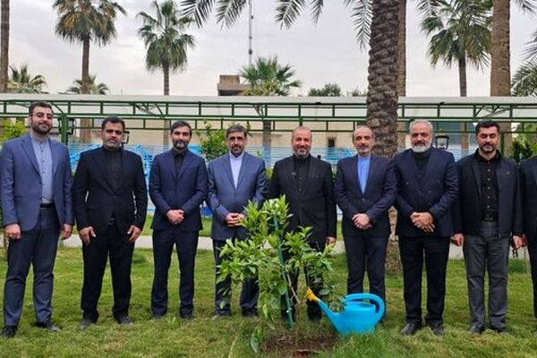 نهال در سفارت ایران در عراق کاشته شد