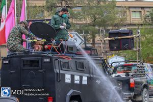 رزمایش دفاع بیولوژیکی در 6 نقطه از شهرستان خمینی شهر 