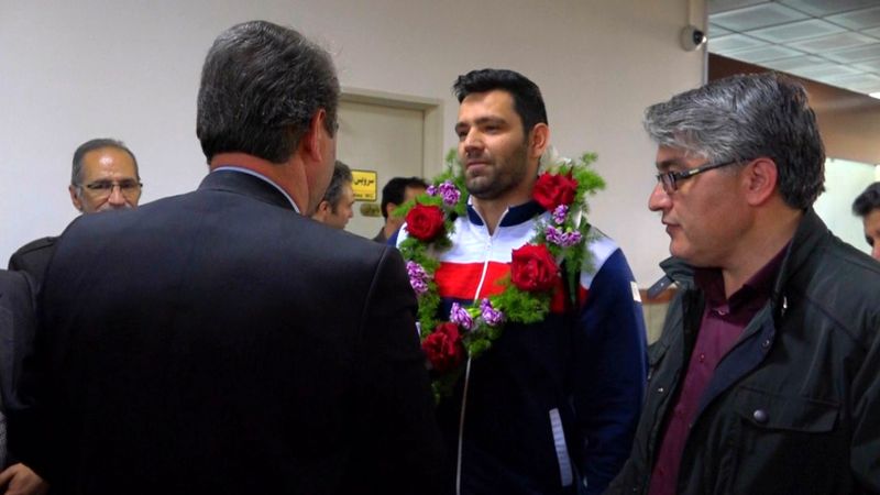 بهنام شیری افتخار دیار سبلان با استقبال اهالی ورزش وارد اردبیل شد