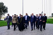فرزانه صادق و معاون نخست وزیر جمهوری آذربایجان از بندر باکو بازدید کردند