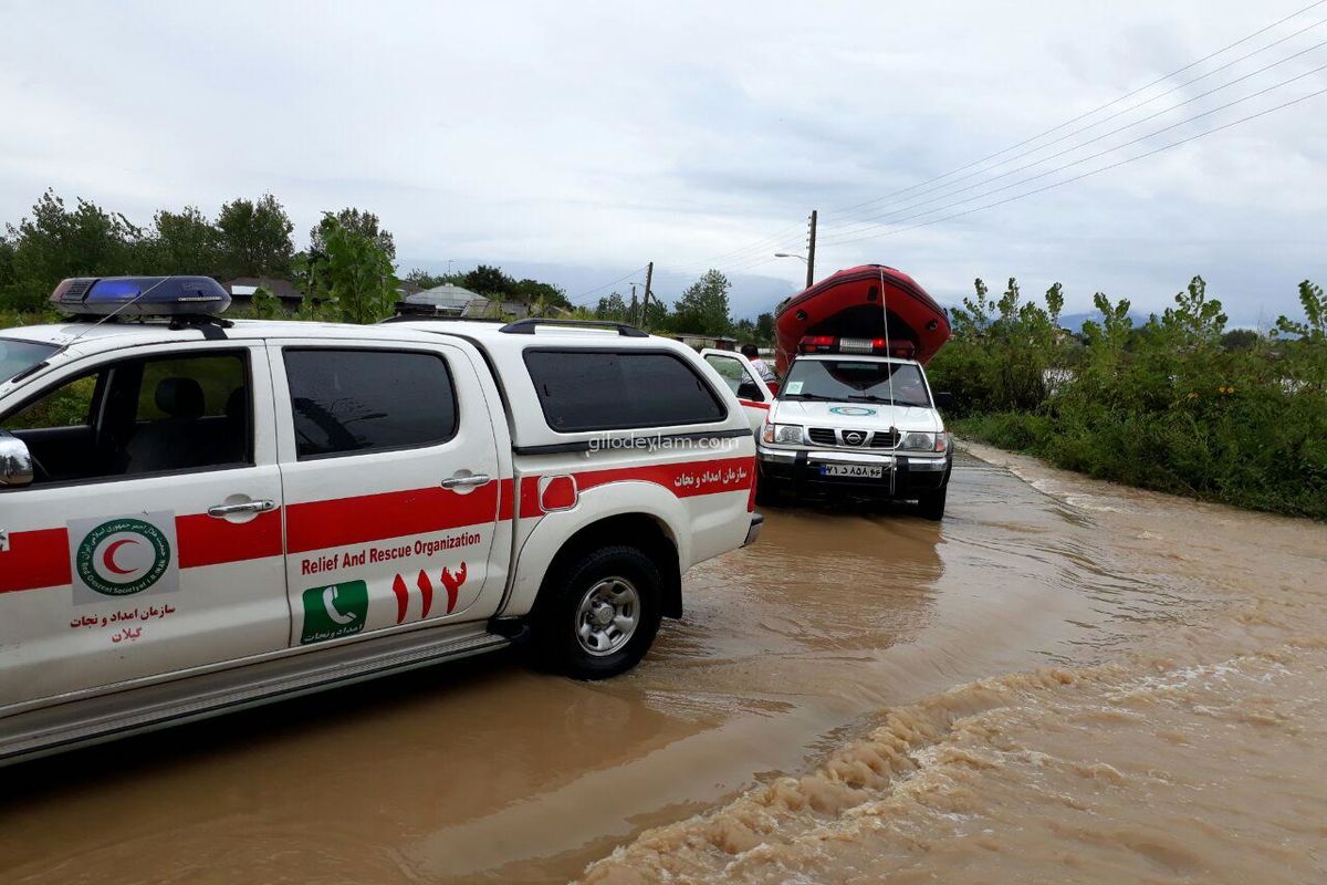 امداد رسانی جمعیت هلال حمرگیلان