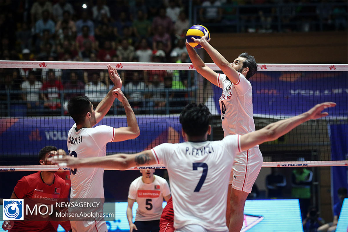 دیدار تیم های ملی والیبال ایران و پرتغال