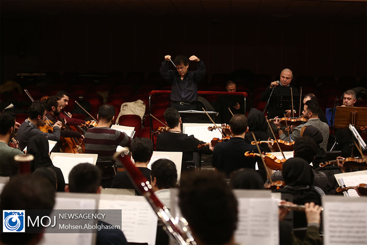 تمرین ارکستر ملی ایران به رهبری اوحانیان