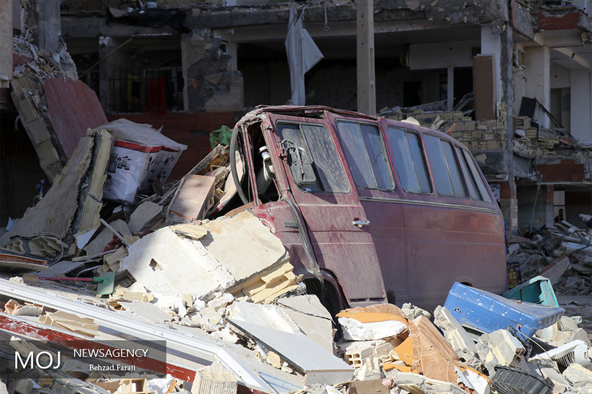 تخریب ساختمان های مسکونی در سرپل ذهاب