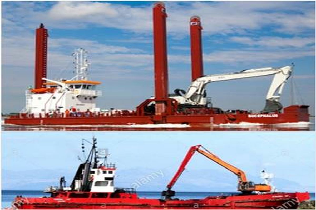 نخستین لایروب هاپر بارج کشور در بندر نوشهر