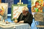 آثار هنرمندان تجسمی در شب‌های «خیمه هنر» به نمایش درآمد
