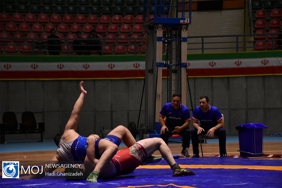 دیدار تیم های کشتی فرنگی هیات اردبیل و خراسان جنوبی