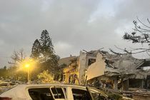 نمایی از یکی از مناطق هدف حمله موشکی صبح امروز در تل‌آویو + فیلم