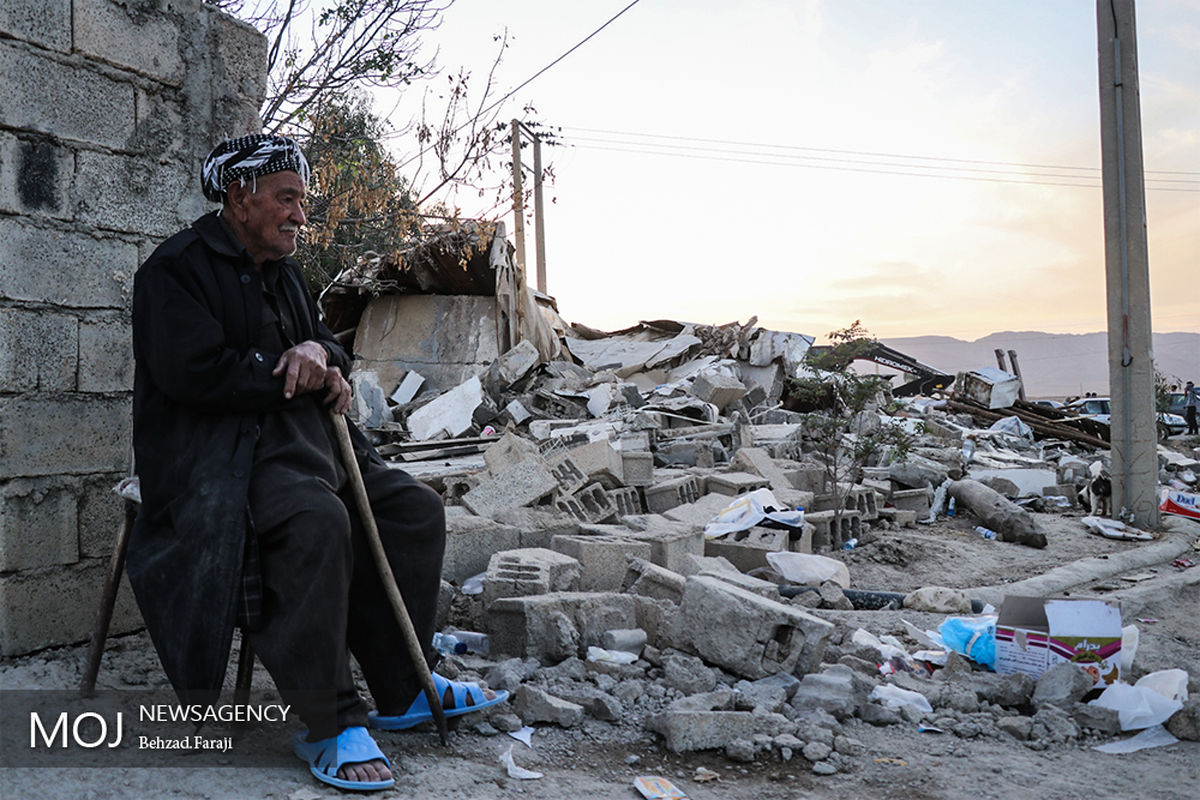 شرایط روستاهای منطقه ثلاث باباجانی سه روز پس از زلزله