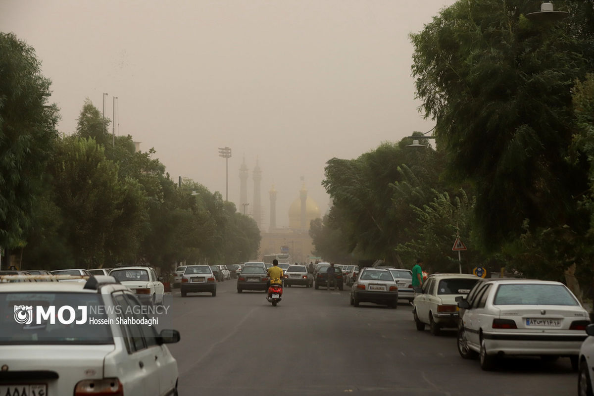 آلودگی هوای قم ناشی از خیزش ریزگردها