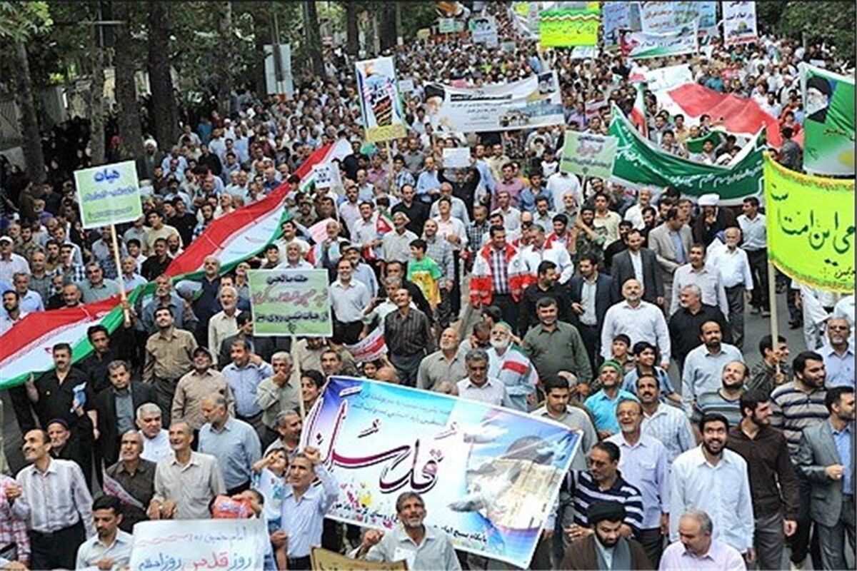 راهپیمایی روز قدس در کرمانشاه 