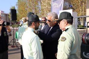  مراسم صبحگاه مشترک نیروی انتظامی در گیلان+تصاویر