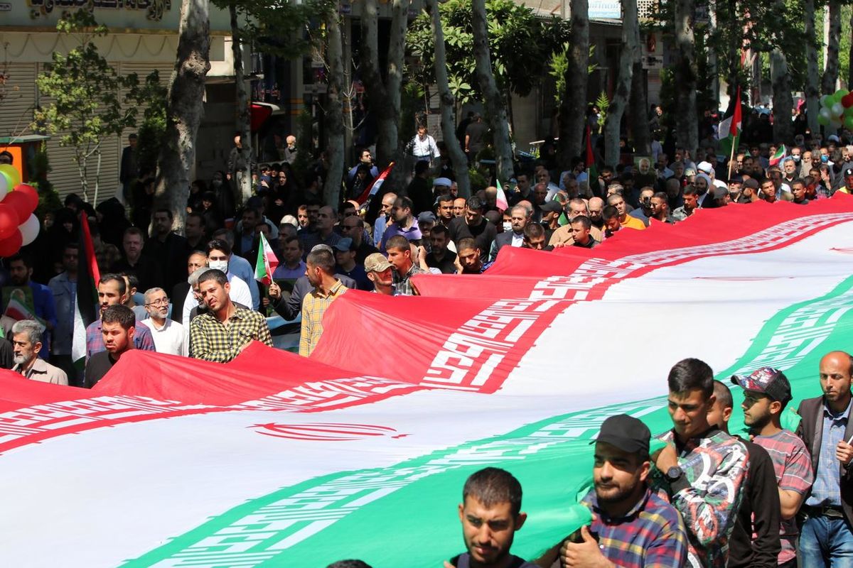  راهپیمایان روز قدس رشت