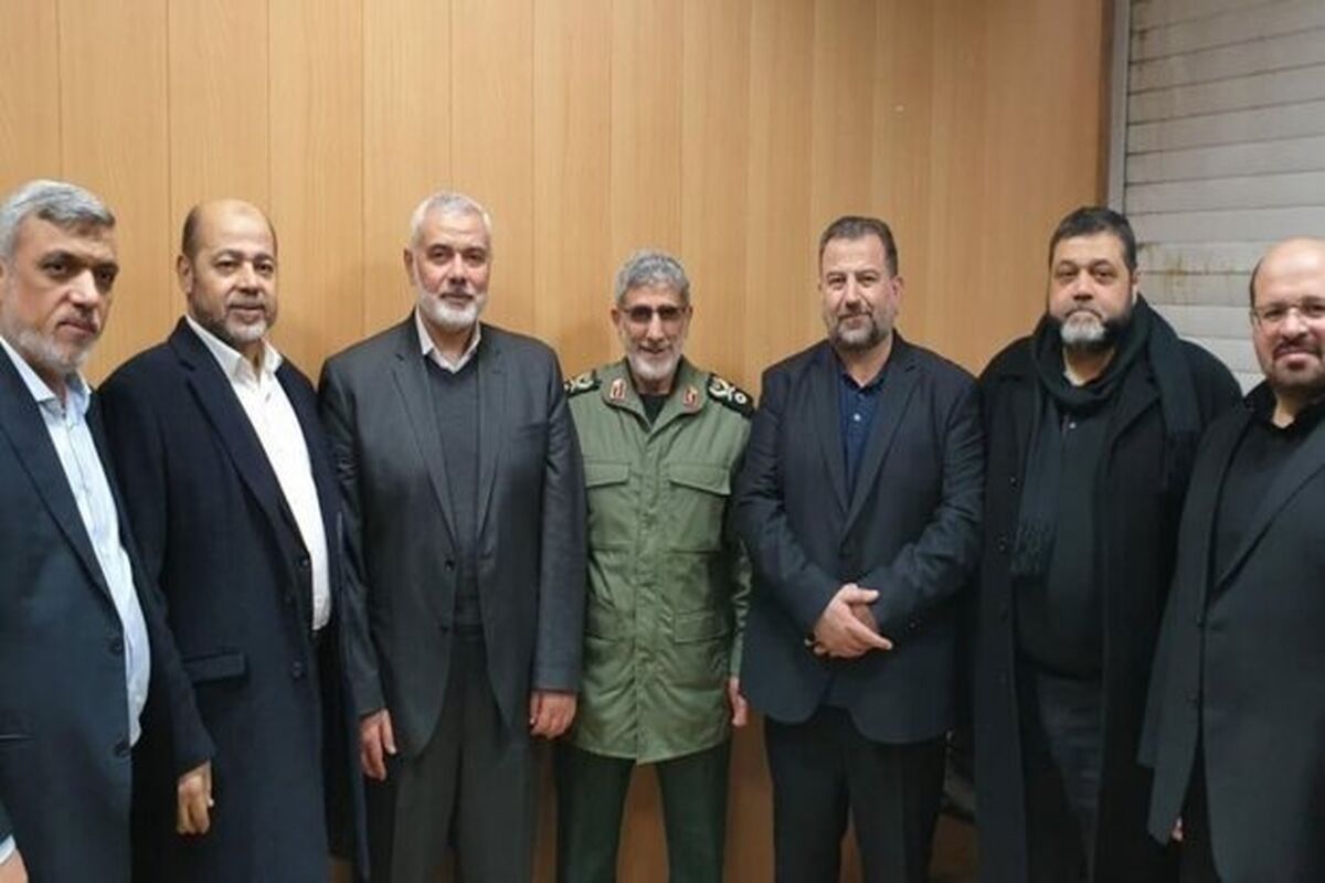 دیدار اسماعیل هنیه با سردار قاآنی
