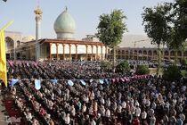 نماز عید سعید قربان در حرم شاهچراغ (ع) اقامه شد