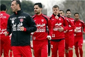 تمرین با نشاط پرسپولیس با حضور ملی‌پوشان در هوای بهاری