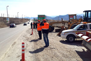 استقرار نیروهای راهداری برای ارائه خدمات به مسافران در اردبیل