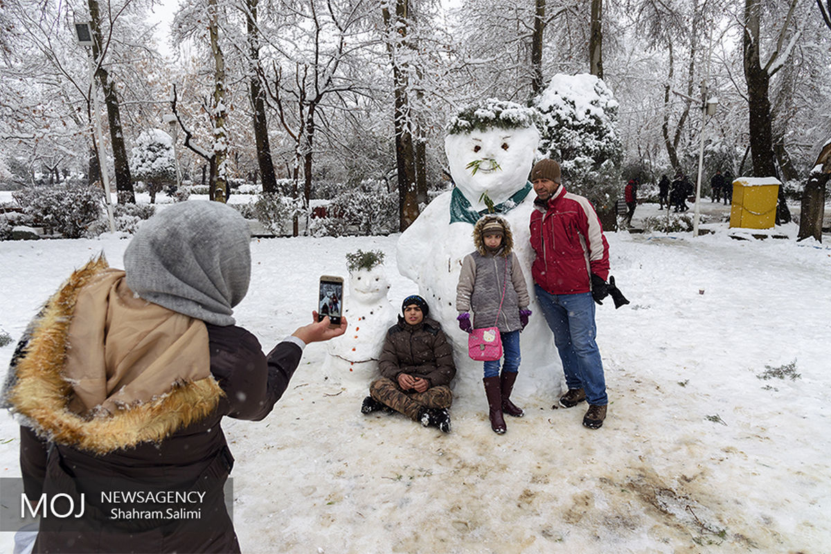 روز برفی تهران