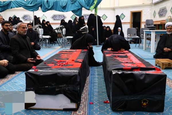 پیکرهای همسر و فرزند معاون رئیس‌جمهور در مشهد تشییع شد