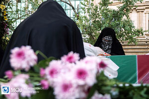 تشییع پیکر ۱۱۰ شهید گمنام دفاع مقدس در تهران