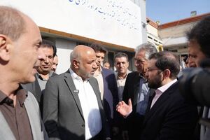 بازدید مشترک وزیر کار و استاندار از مراحل پایانی اورژانس بزرگ کرمانشاه