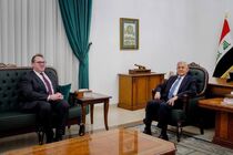 رئیس جمهور عراق و کاردار سفارت آمریکا در بغداد دیدار کردند