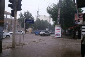 سیلاب سبب آبگرفتگی معابر گنبدکاووس معابر شد