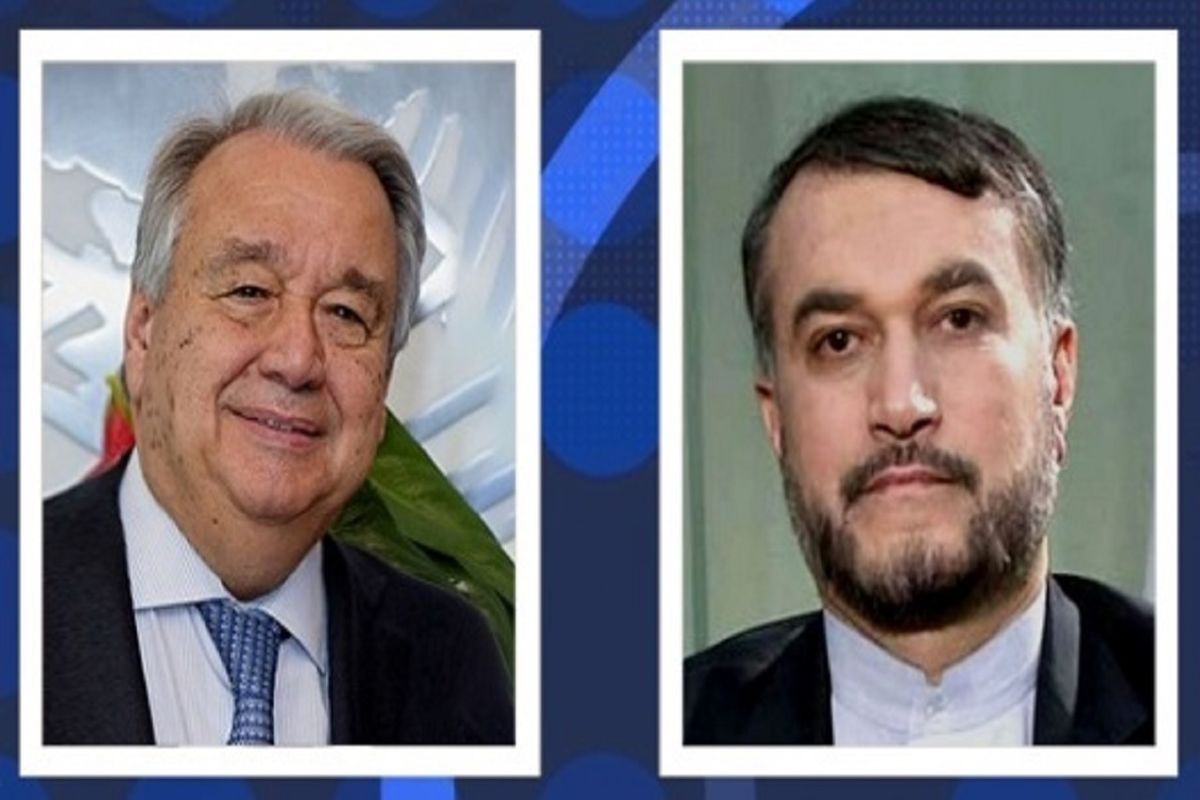 گفت‌وگوی امیرعبداللهیان و گوترش