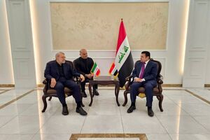 علی لاریجانی با مشاور امنیت ملی عراق در بغداد دیدار کرد
