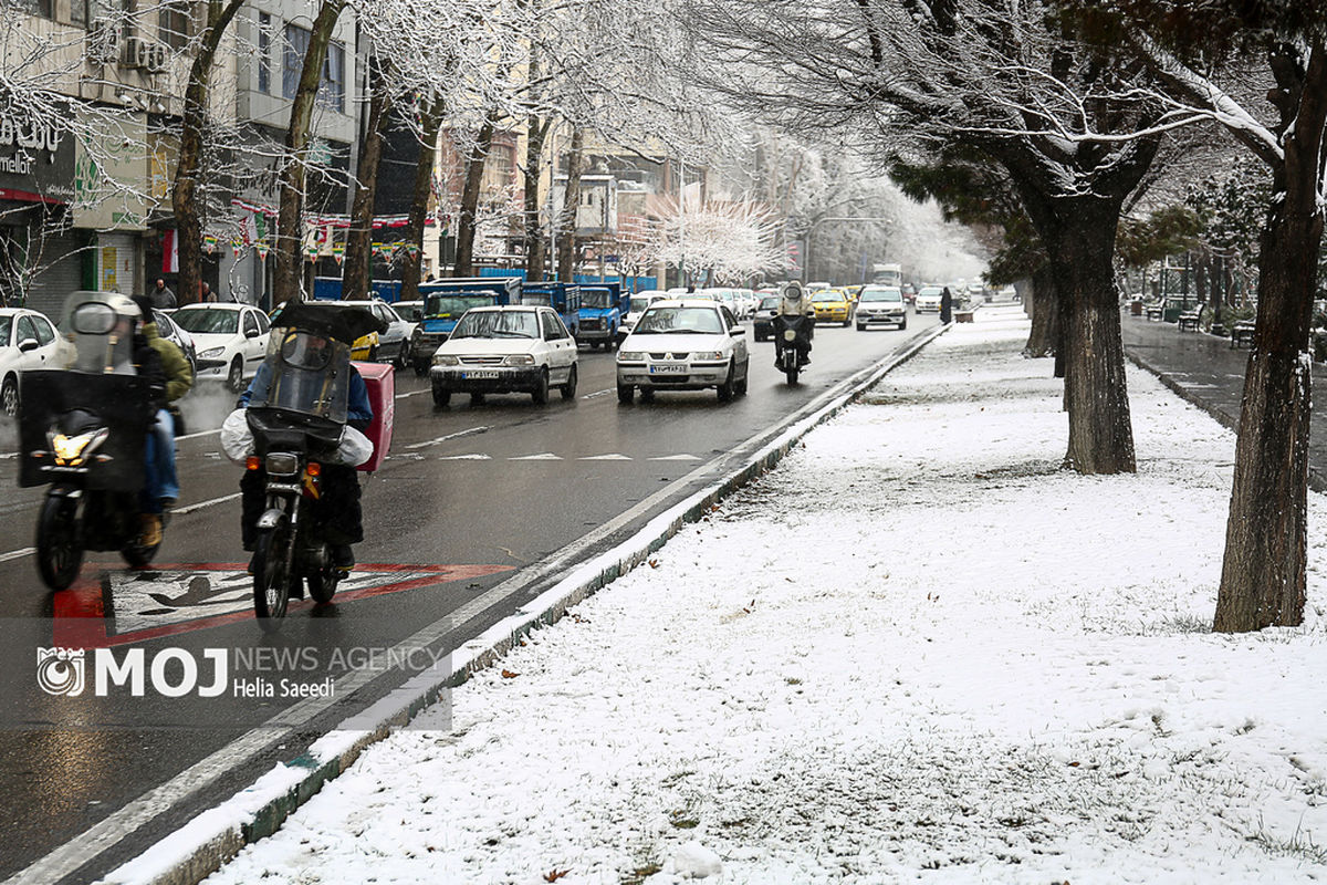 بارش برف در تهران