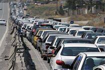 ترافیک سنگین در آزاد راه کرج - تهران