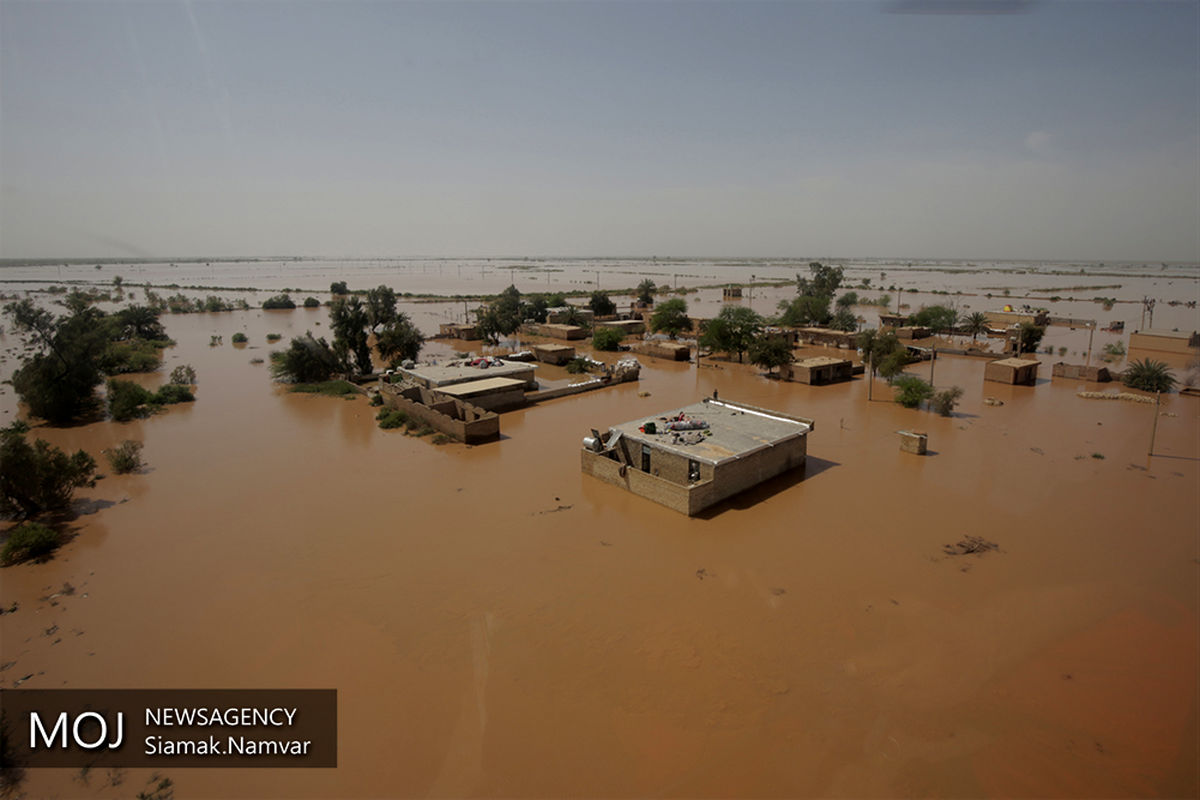 تصاویر هوایی از مناطق سیل زده استان خوزستان