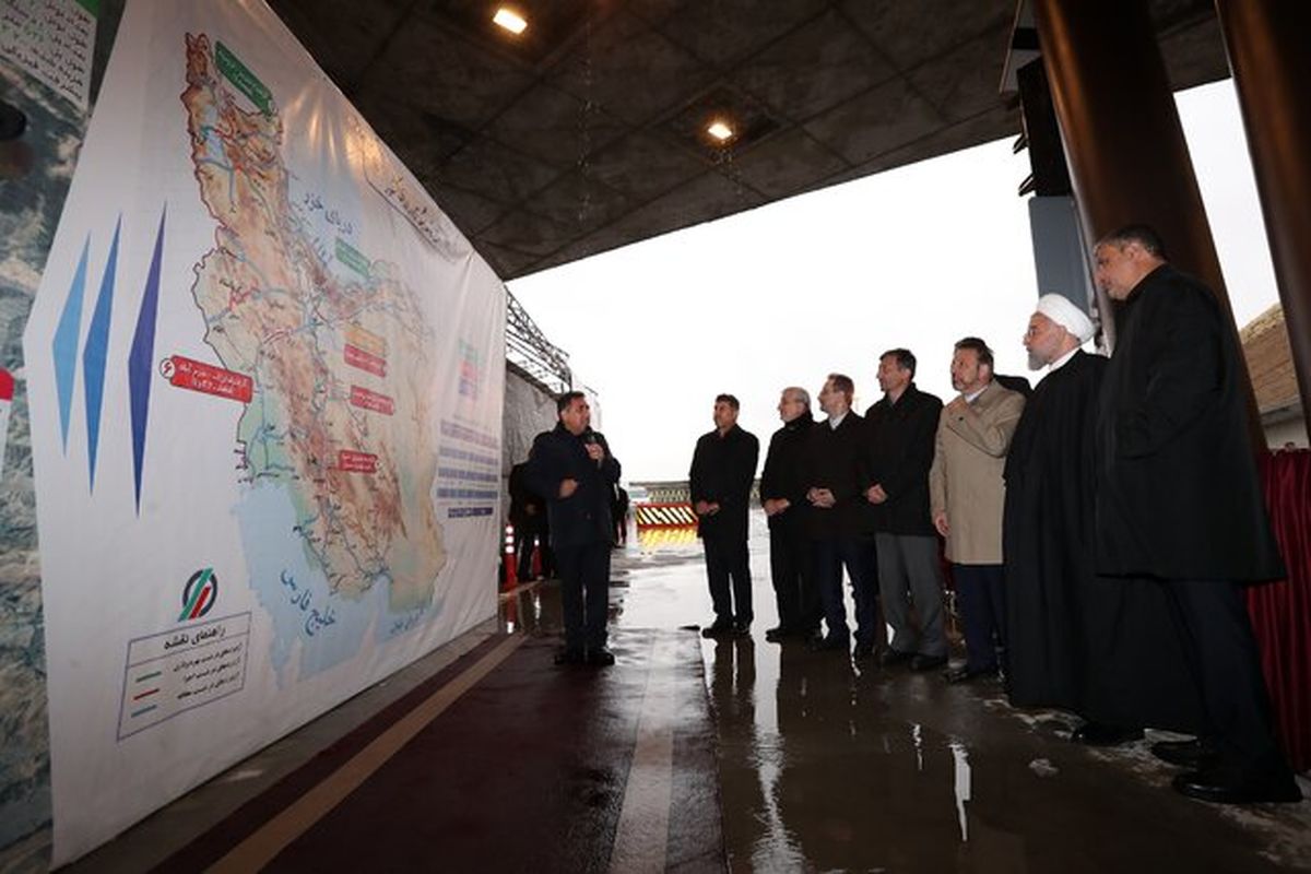 افتتاح آزادراه تهران-شمال با حضور رئیس جمهور