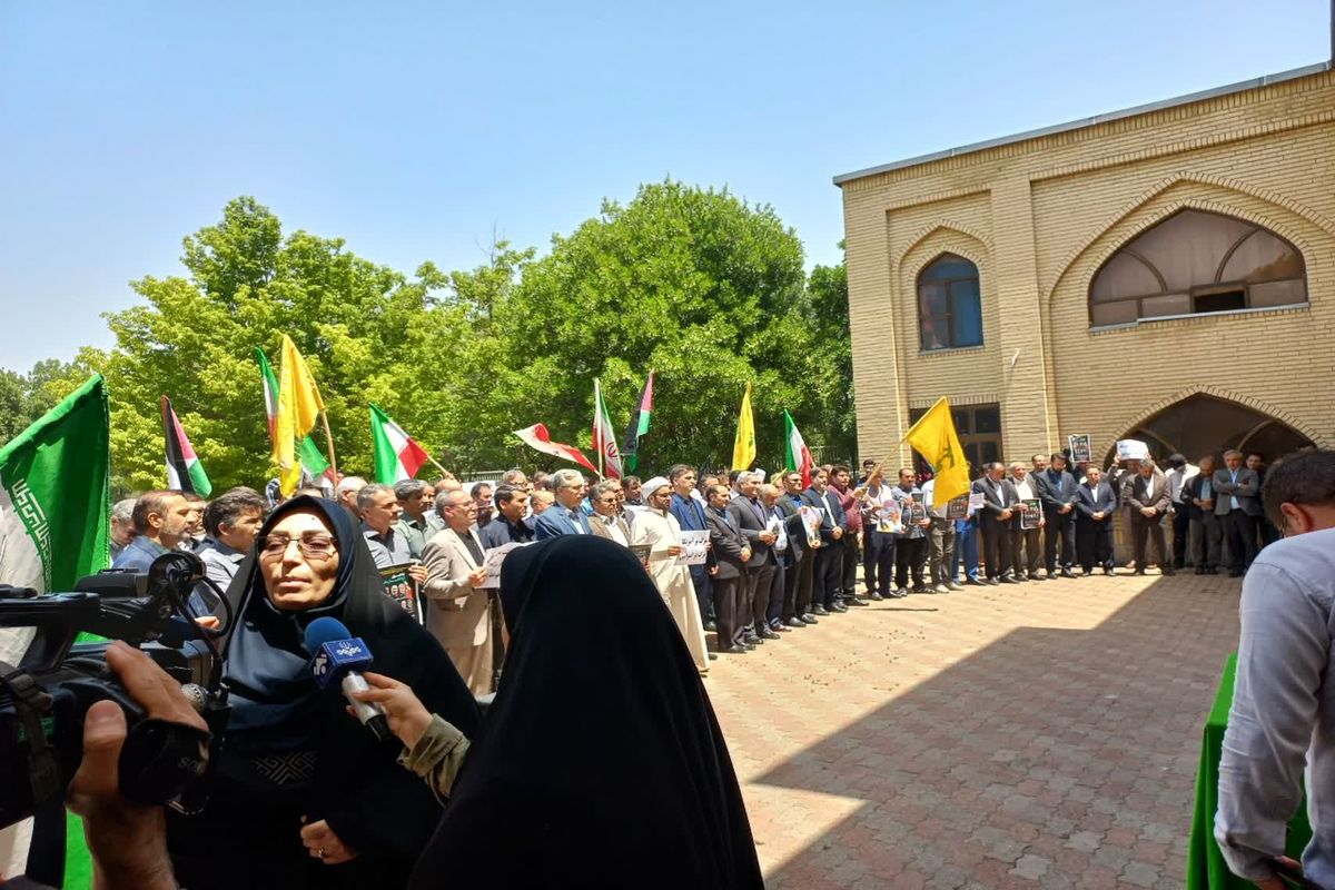 تجمع دانشگاهین محقق اردبیلی در محکومیت اسراییل