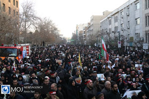 حضور وزیر اطلاعات در مراسم تشییع پیکر سردار سپهبد حاج قاسم سلیمانی 