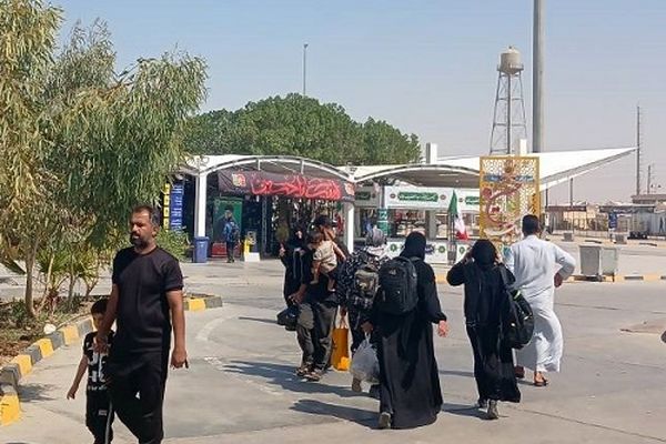 تردد زائران حسینی در مرز شلمچه برقرار است