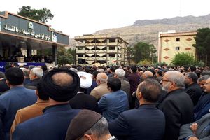 جای خالی محمدرضا ملکشاهی راد در جایگاه تشییع پیکر شهید زنده لرستان