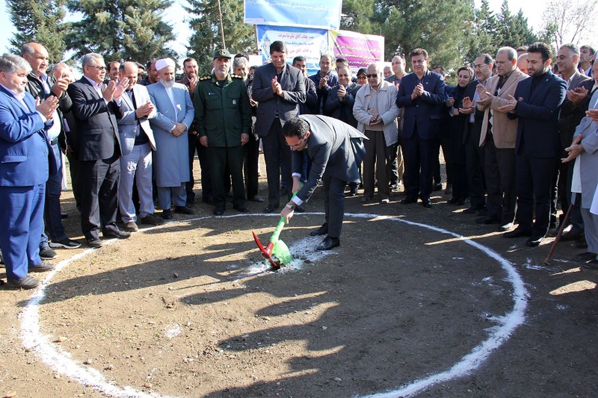 کلنگ ساخت هشتمین مدرسه بانک سامان