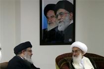 دبیرکل حزب‌الله لبنان با آیت‌الله نوری‌همدانی دیدار کرد